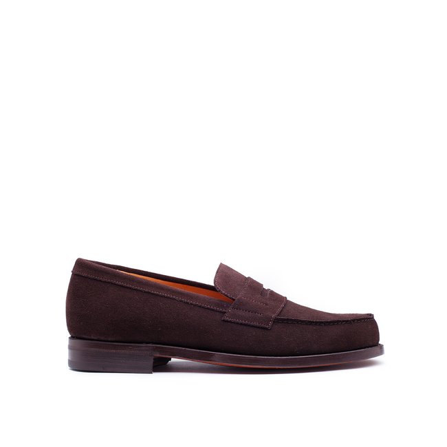 Mocassins daim COLLEGE 1986 marron <span itemprop=