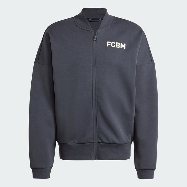 Veste de survêtement maille double FC Bayern Seasonal grey <span itemprop=