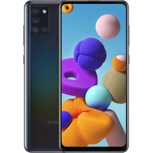 Smartphone Galaxy A21S noir  - très bon état <span itemprop=
