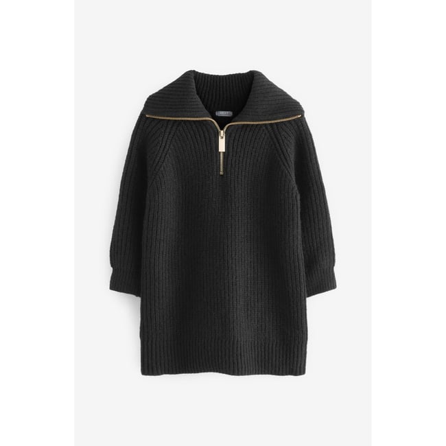 Robe pull zippée manches longues - NEXT