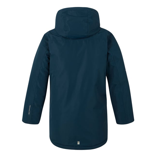 Veste imperméable unie à capuche FARBANK kaki foncé / orange sombre <span itemprop=