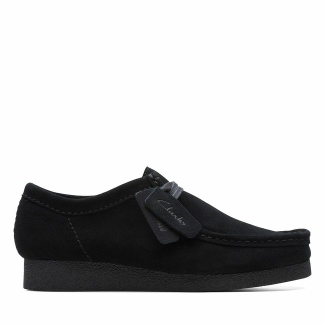 Zapatos Wallabee de ante negro <span itemprop=