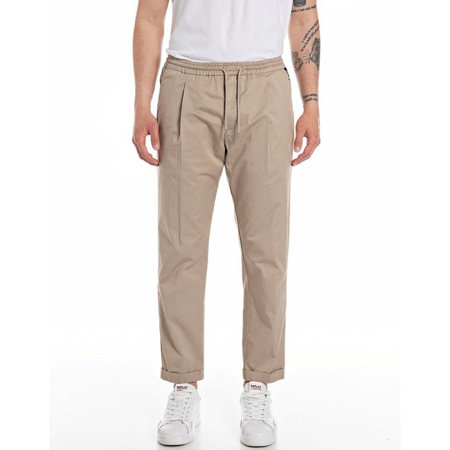 Pantalon cargo beige <span itemprop=