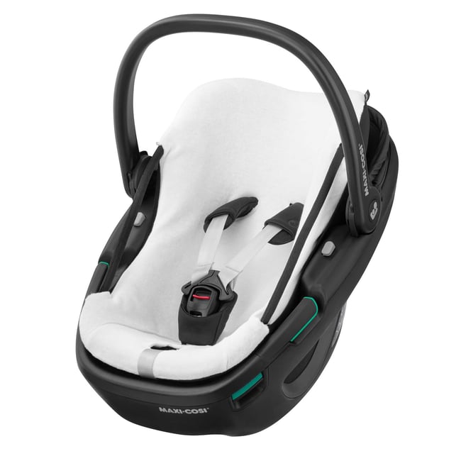 Housse d'été pour siège auto bébé Coral - 360° blanc naturel <span itemprop=