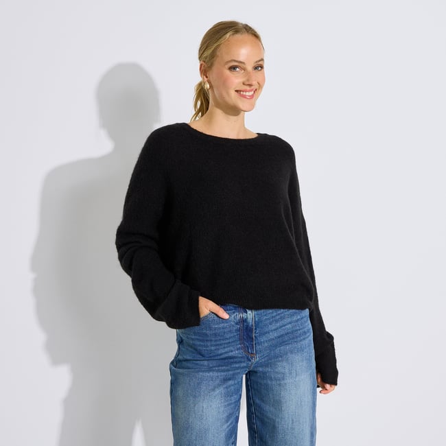 Pull loose col rond - GRAIN DE MALICE