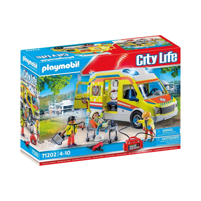 Ambulance avec effets lumineux et sonore v019845 <span itemprop=