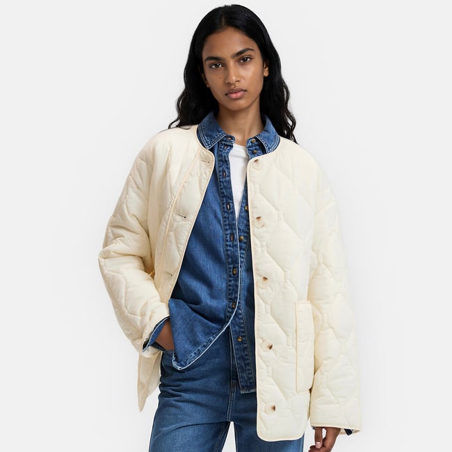 Chaqueta corta acolchada con cierre de botones - LA REDOUTE COLLECTIONS