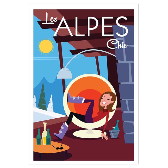 Affiche Pause au chalet - HEXOA