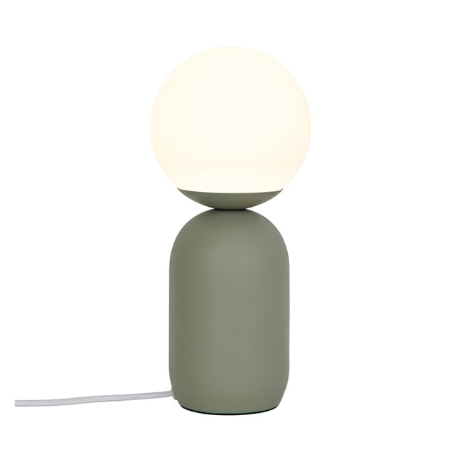 Lampe à poser style contemporain en métal et verre opale, NOTTI - NORDLUX