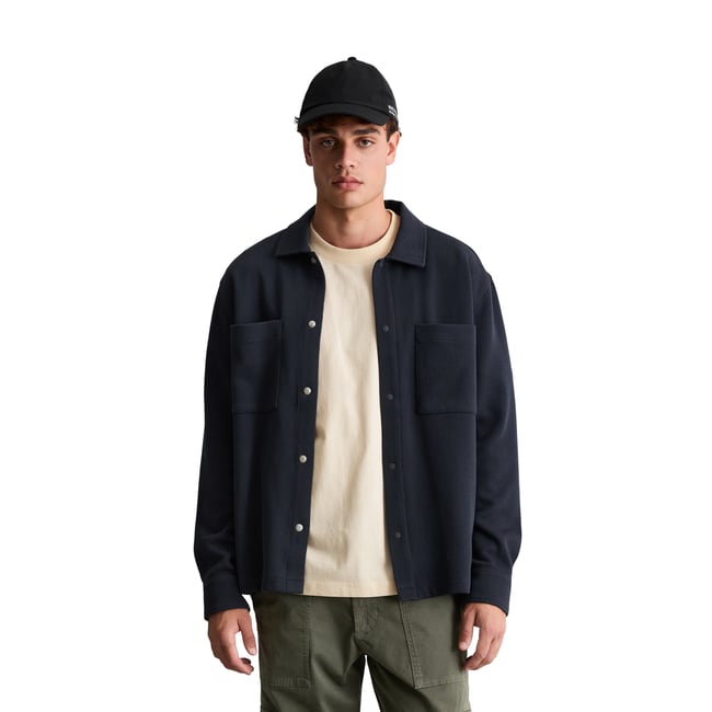 Surchemise ample en jersey côtelé en coton bio épais - MARC O’POLO DENIM