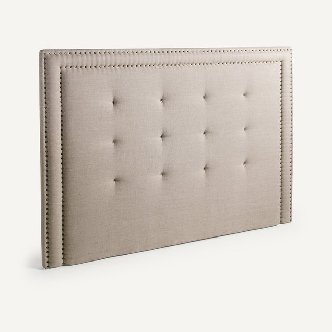 Tête de lit pur lin H135cm, Hampstead Couleur lin naturel <span itemprop=