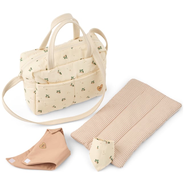Kit à langer pour poupée Neoma ecru, rose, vert <span itemprop=