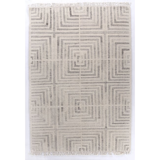 Tapis salon Vintage tissé main réversible Couleur naturel <span itemprop=