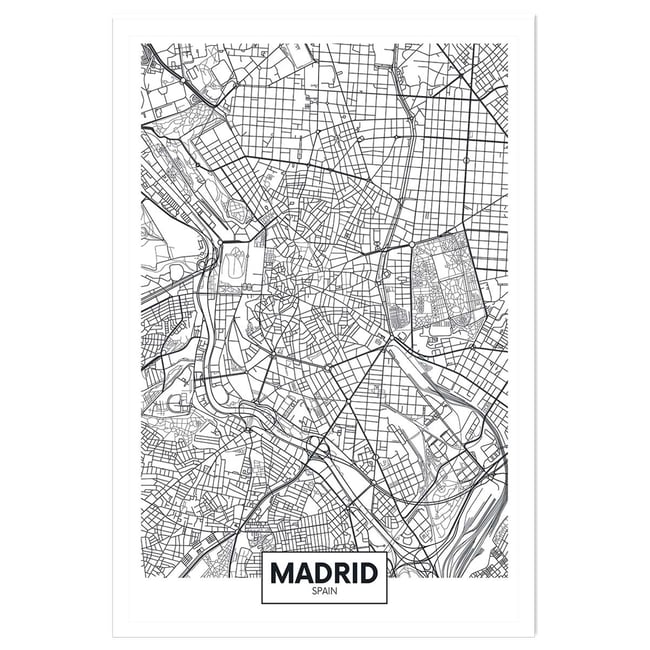 Affiche graphique madrid spain - HEXOA