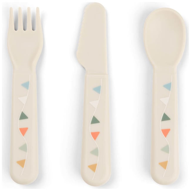 Set de 3 couverts Couleur sable <span itemprop=