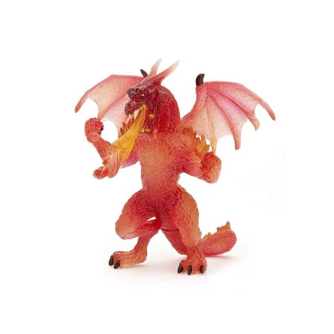 Figurine Dragon de feu rouge <span itemprop=