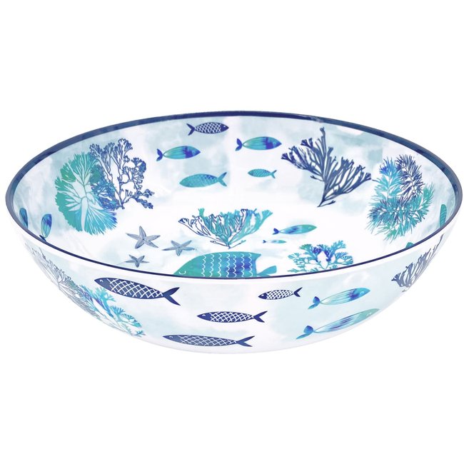 Grand saladier Caraïbes 31 cm - LES JARDINS DE LA COMTESSE