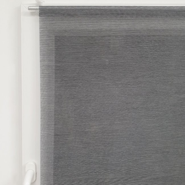 Vitrage tamisant straight gris gris <span itemprop=