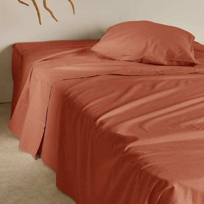 Drap plat coton lin - VALENTINE - CAMIF