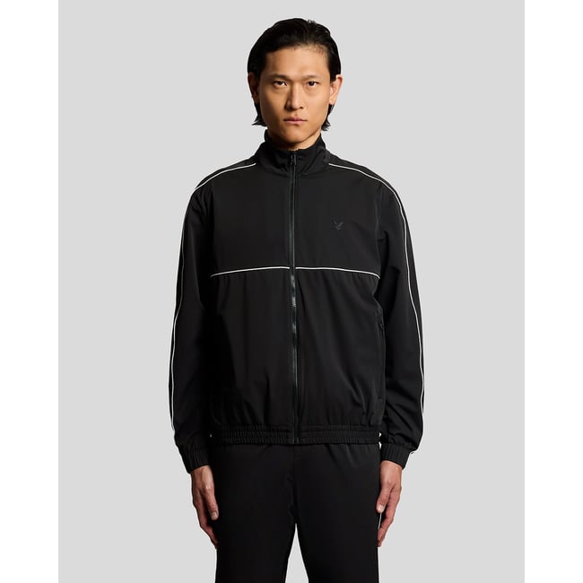 Veste légère de survêtement noir jais <span itemprop=