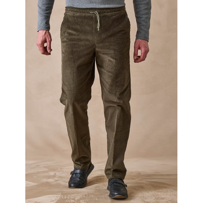 Pantalon élastiqué en velours homme - DAXON