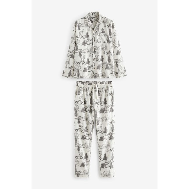 Pyjama à motif montagne gris <span itemprop=