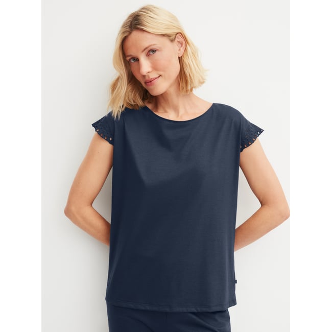 T-shirt à manches courtes et manches papillon manches courtes Coton FAVOURITES TILES peacoat blue <span itemprop=