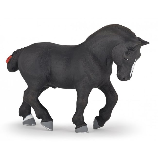 Figurine Percheron noir <span itemprop=