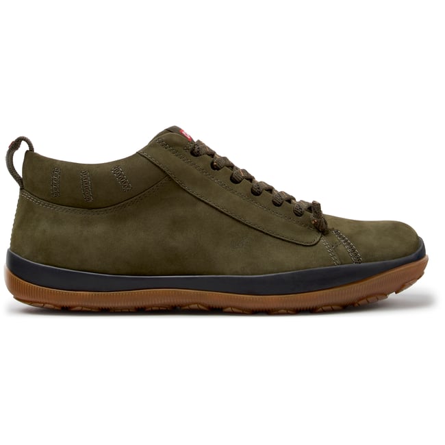 Baskets Peu Pista GM Nubuck Leather vert olive 050 <span itemprop=