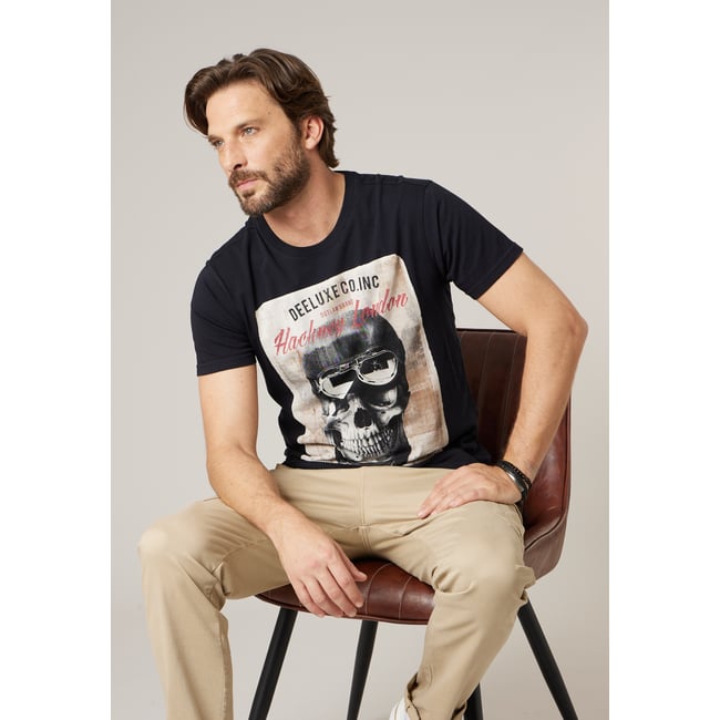 T-shirt homme en coton CLEM charcoal <span itemprop=