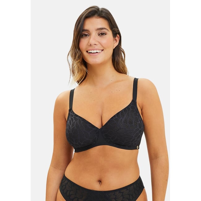 Non-Underwired Bra, black, SANS COMPLEXE