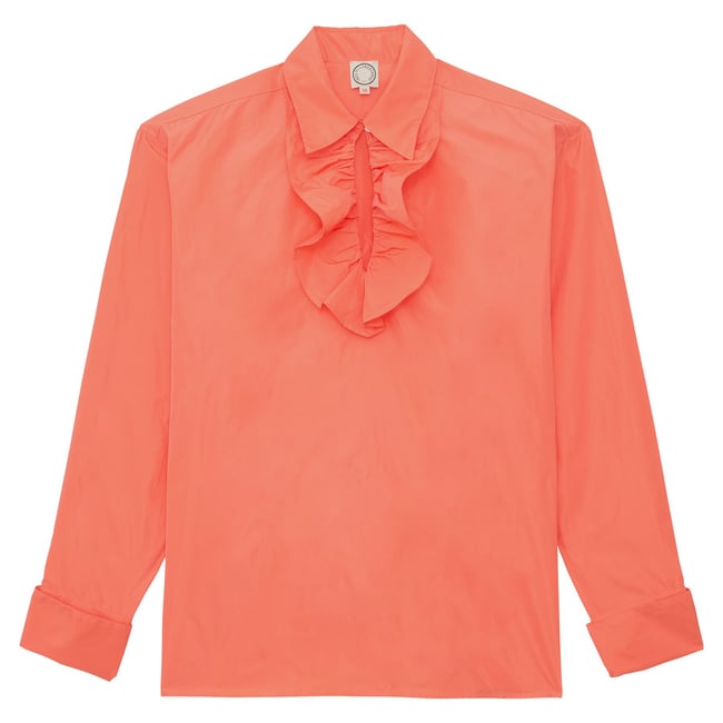 Chemise Ortiz fluide orange <span itemprop=