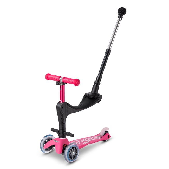 Trottinette évolutive Mini 3en1 Deluxe+ rose <span itemprop=