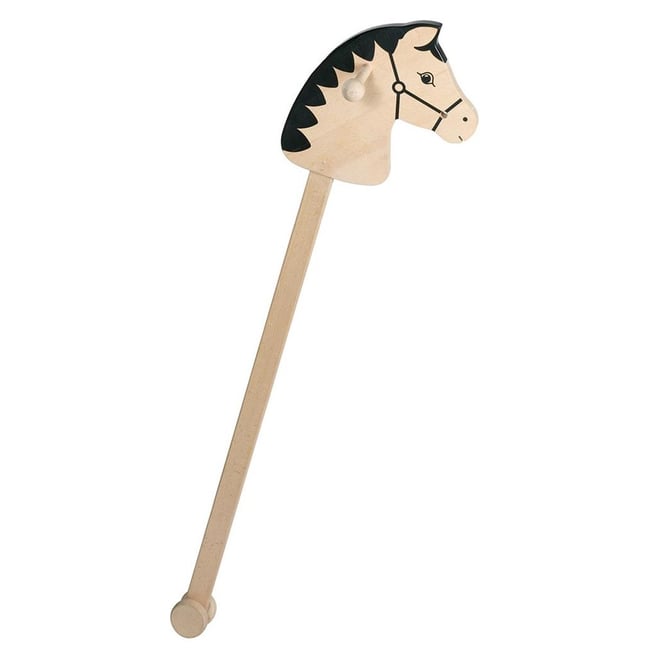 Callu Cheval bâton en bois beige <span itemprop=