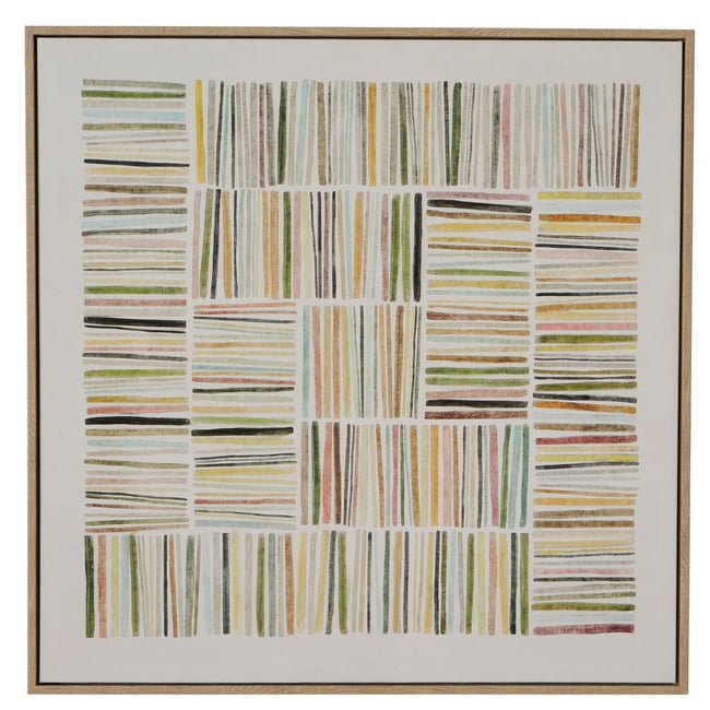 Tableau abstrait sur toile 60x60x4cm Couleur v019845 <span itemprop=