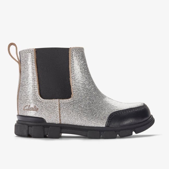 Boots Cuir EVYN CHELSEA T gris <span itemprop=