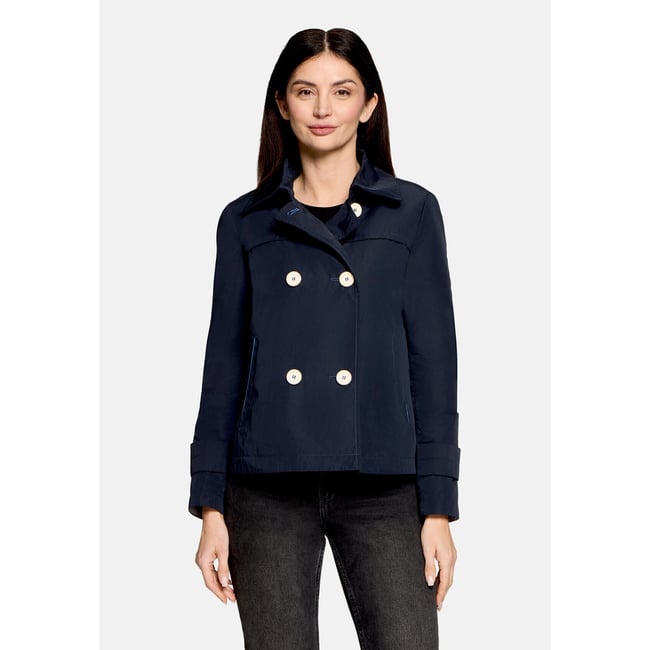 Veste d'été à col bleu foncé <span itemprop=