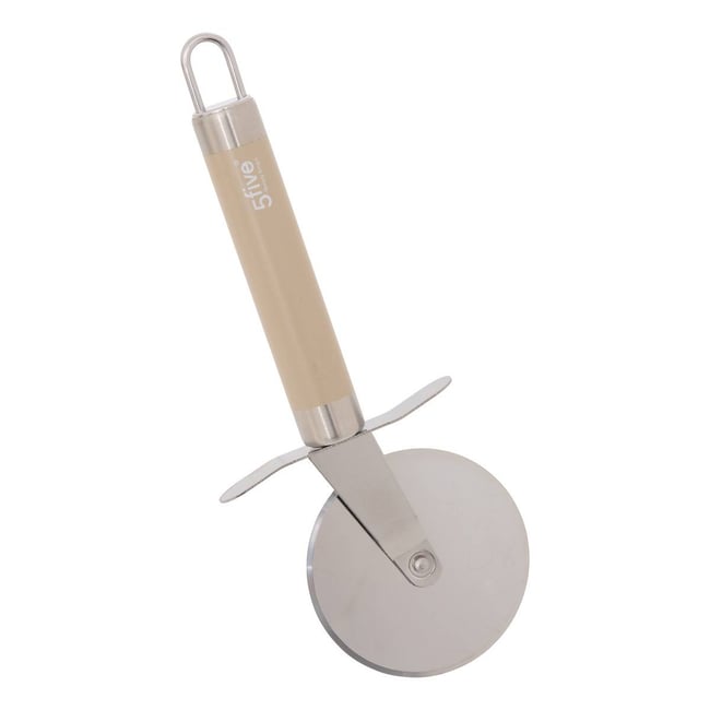Roulette à pizza en inox SOLSTICE beige <span itemprop=