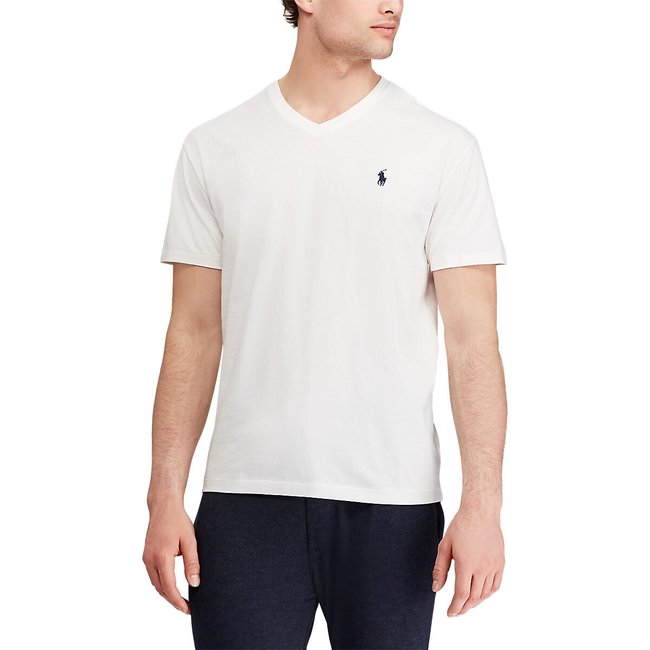 Jersey cotton t shirt with v neck Polo Ralph Lauren La Redoute