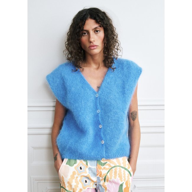Gilets en mohair col V NEVY - FRNCH