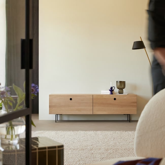 Meuble Hi-FI, TV, JEANNE Couleur naturel <span itemprop=