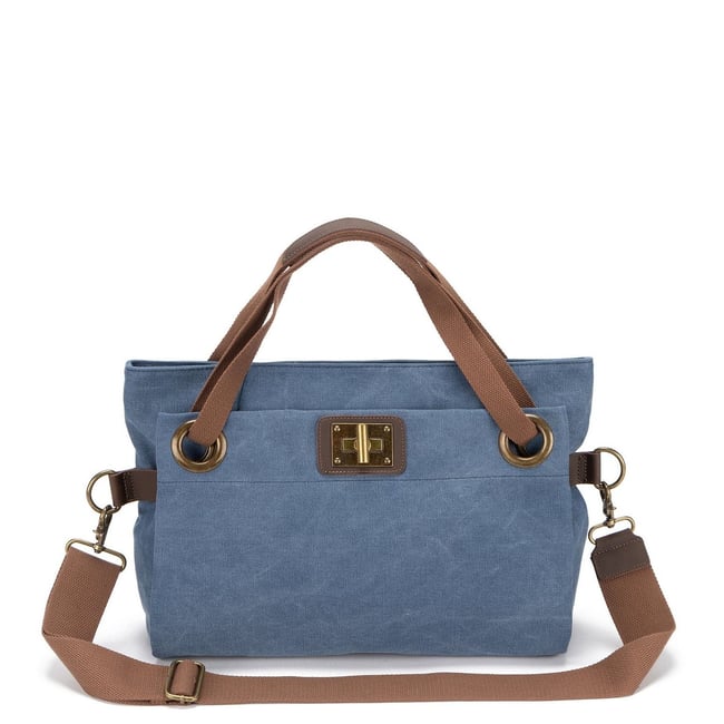 Sac porté épaule en cuir et toile TOBAGO M - OH MY BAG