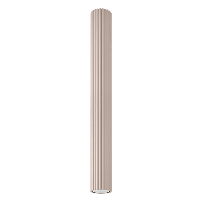 Plafonnier Aluminium Taupe GU10 1 Karbon Couleur marron <span itemprop=