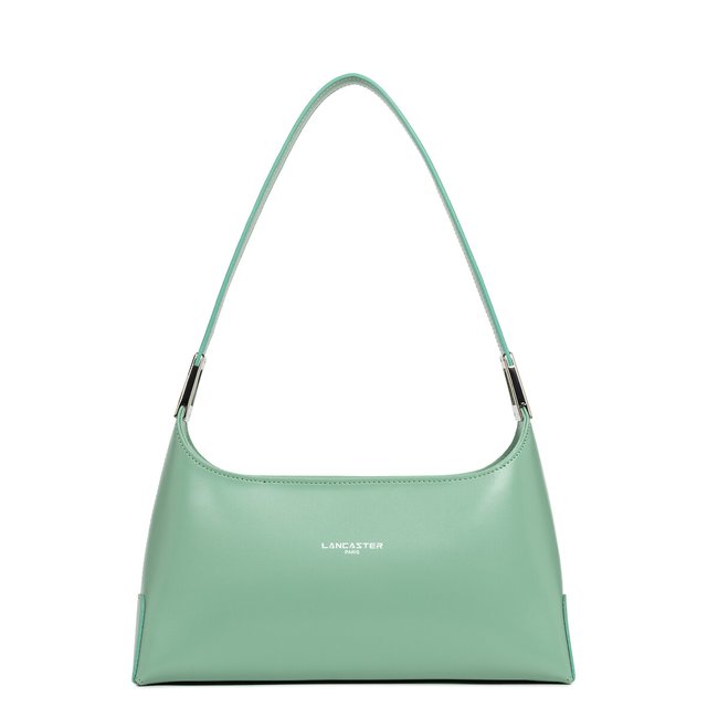 Sac zippé en cuir SUAVE ACE eucalyptus <span itemprop=