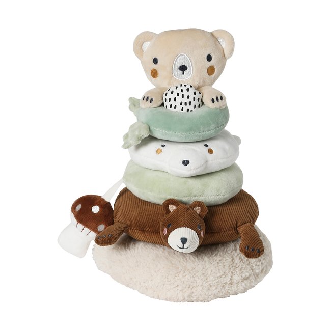 Tour à empiler en tissu GREEN FOREST marron <span itemprop=