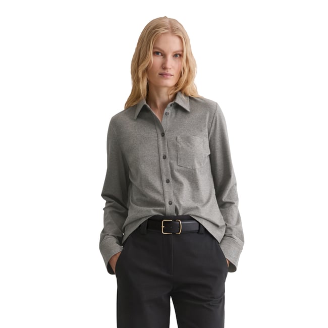 Blouse en jersey regular en coton organique stretch - MARC O'POLO