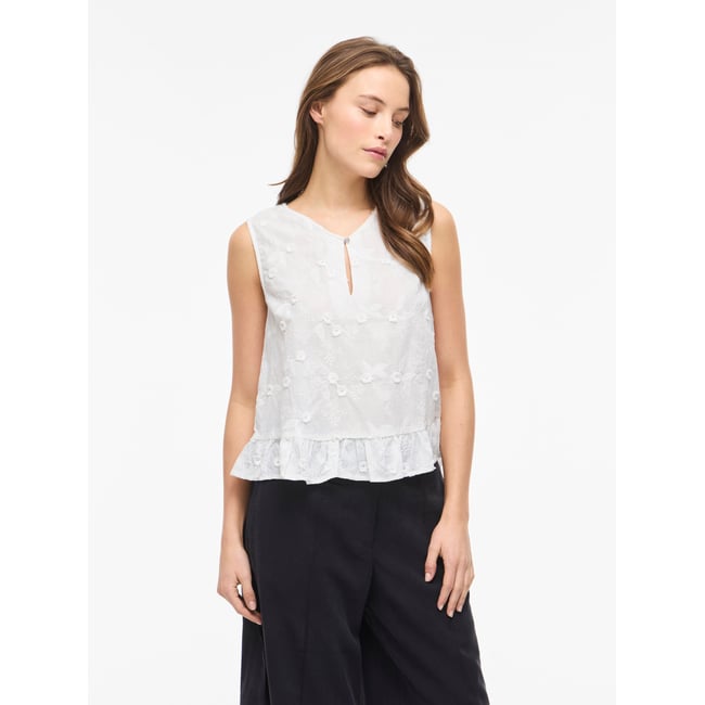 Top Sans Manches snow white <span itemprop=