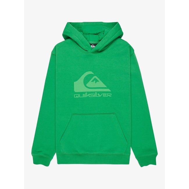 Sweat à capuche, avec motif devant, en molleton vert <span itemprop=