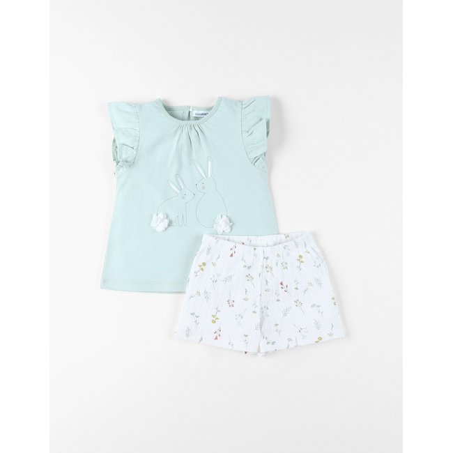 Pyjama, Jersey turquoise <span itemprop=