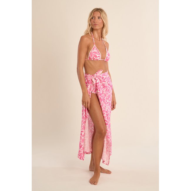 Paréo imprimé pink magenta <span itemprop=